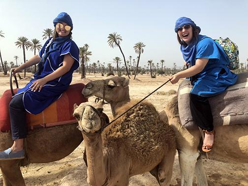 Global Scholars Rebekah Liszewski and Bobbi Fragale in Morocco 